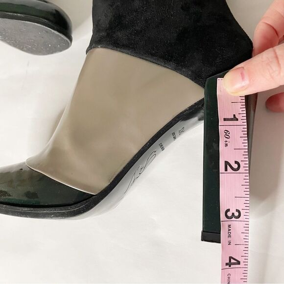 Roger Vivier high shaft  heeled Ankle Boots Colorblock 34.5 made in Italy - Picture 11 of 15